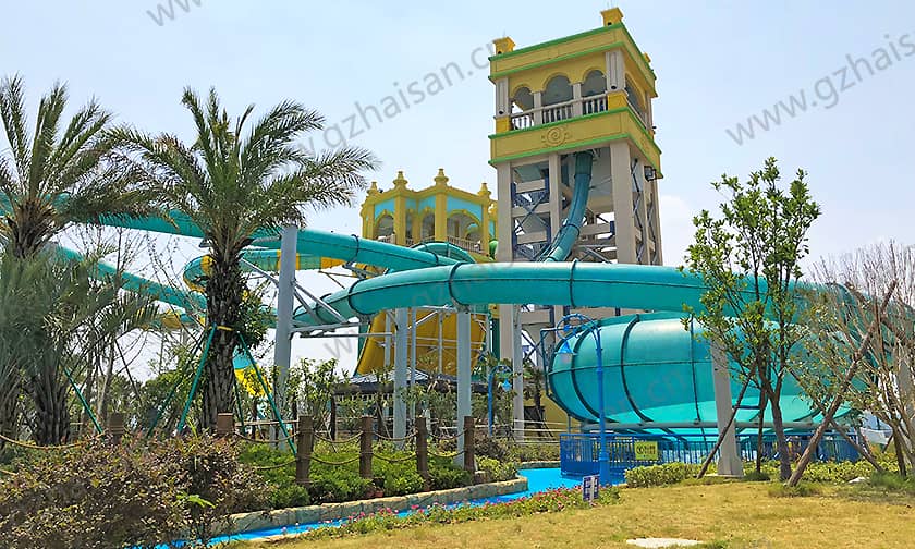 浙江大目湾阿拉的海水上乐园太空一号滑道 浙江大目湾阿拉的海水上乐园太空一号滑道